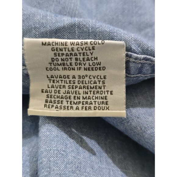 Denim & Supply Ralph Lauren Polo Long Sleeve Blue Pocket Denim Shirt Size XL Men - Picture 9 of 10